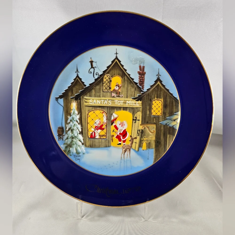 Vintage 1979 Collector's Christmas Plate Brian Day Mrs. Claus #3